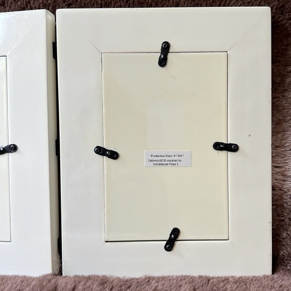 Natural Horn Hinged 4x6 Picture Dual Frame Home Table Decor Ivory Tan - Picture 10 of 17